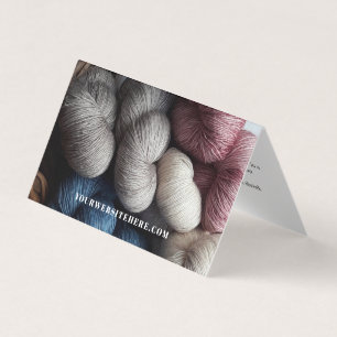 Cartão De Visita Instruções de cuidado Foto de vestuário Knted Wool
