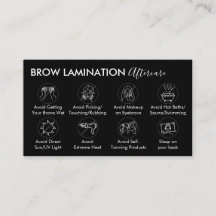 Instruções de Cuidados Pós Laminção de Sobrancelha