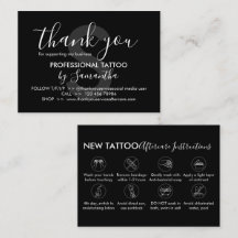 Instruções de Cuidados Pós-Tatuagem Obrigado