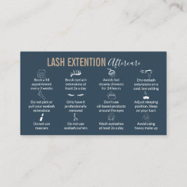 Cartão De Visita instruções de cuidados posteriores ao levantamento