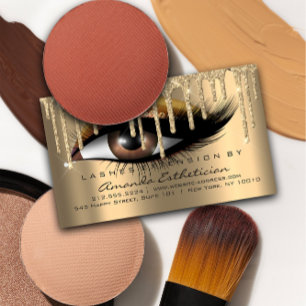 Cartão De Visita Instruções de Cuidados Secundários Extensão Eyelas