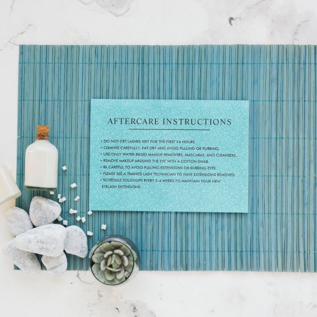 Cartão De Visita Instruções para cuidados pós-tratamento com as pes (Criador carregado)