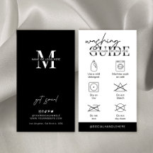 Instruções para lavar o cuidado, vestuário de logo