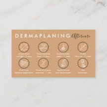 Instruções Pós Tratamento de Dermaplaning Marrom
