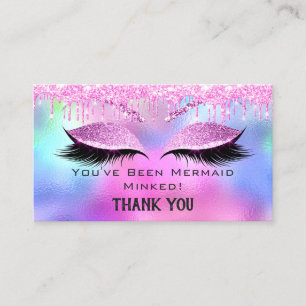 Cartão De Visita Instruções Pós-tratamento Eyelash Holograph Ros
