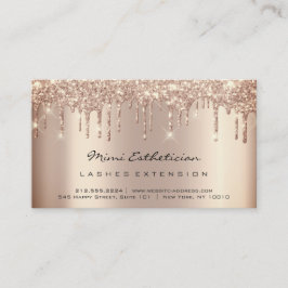 Cartão De Visita Instruções pós-tratamento Lash Rosa Drives QR Code