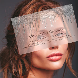 Cartão De Visita Instruções posteriores ao tratamento Lash Rosa D