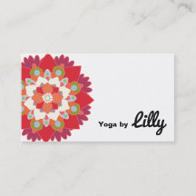 Instrutor Colorido Red Lotus Flower Yoga