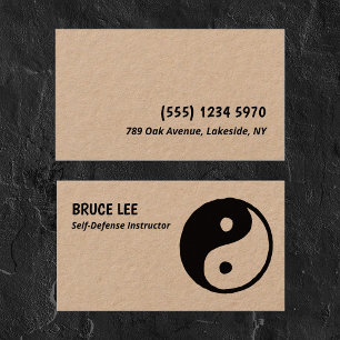Cartão De Visita Instrutor de Artes Marciais Premium