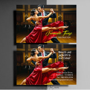 Cartão De Visita Instrutor de Dança