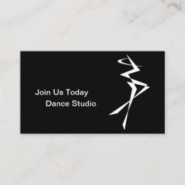 Cartão De Visita Instrutor de dança, escola, executor
