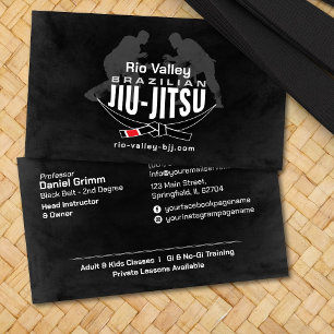 Cartão De Visita Instrutor de Jiu-Jitsu Brasileiro