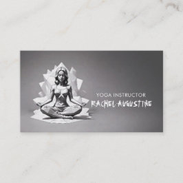 Cartão De Visita Instrutor de Meditação de Yoga Reiki Master Low Po