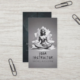 Cartão De Visita Instrutor de Meditação de Yoga Reiki Master Low Po