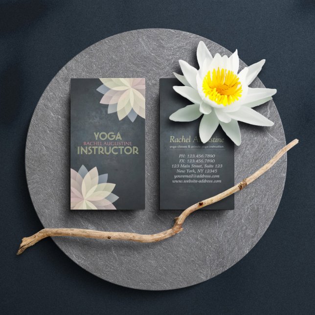 Cartão De Visita Instrutor de Meditação do YOGA Studio Mandala Colo (Criador carregado)