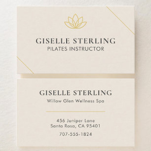 Cartão De Visita Instrutor de Pilates Lotus