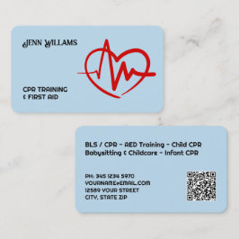 Cartão De Visita Instrutor de RCP QR