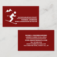 Instrutor de Skier e Snowboarder alpino
