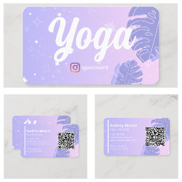 Cartão De Visita Instrutor de Yoga