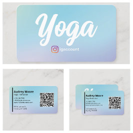 Cartão De Visita Instrutor de Yoga Estúdios de Yoga Profissional