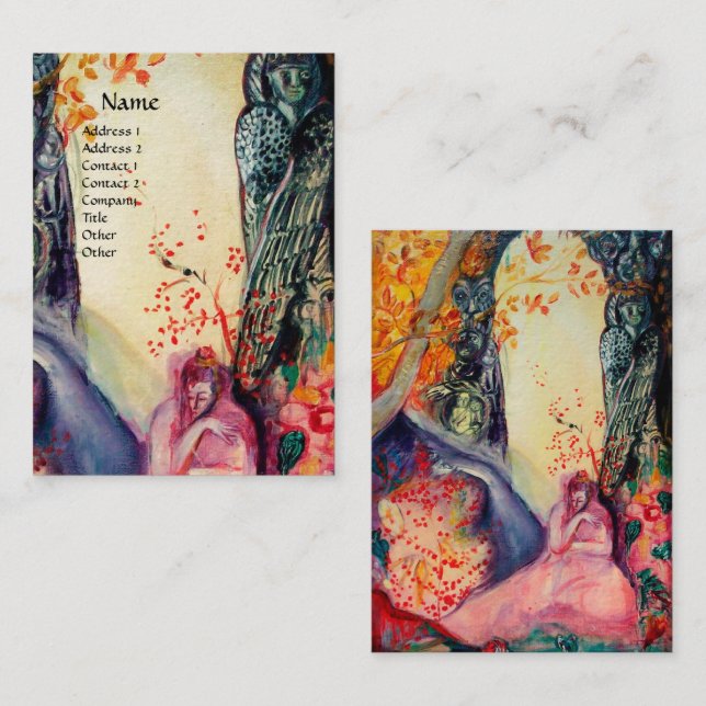 Cartão De Visita Instrutor DREAM Yoga ouro, Jardim de Meditação Zen (Frente/Verso)