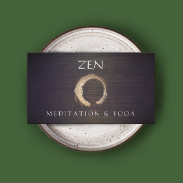 Cartão De Visita Instrutor Enso Yoga do Círculo Zen e Meditação