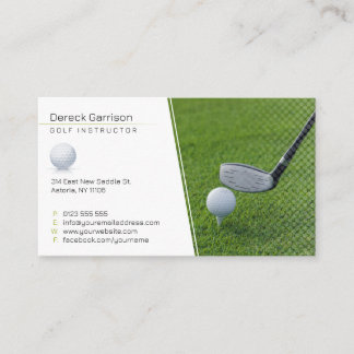 Cartão De Visita Instrutor Golf | Professora profissional