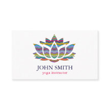 Instrutor minimalista moderno da ioga de Lotus do