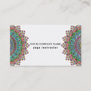 CARTÃO DE VISITA INSTRUTOR PERSONALIZADO LOGOTIPO DA IOGA DA
