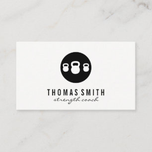 Cartão De Visita Instrutor pessoal de Bell da chaleira