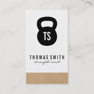 Cartão De Visita Instrutor pessoal de Bell da chaleira