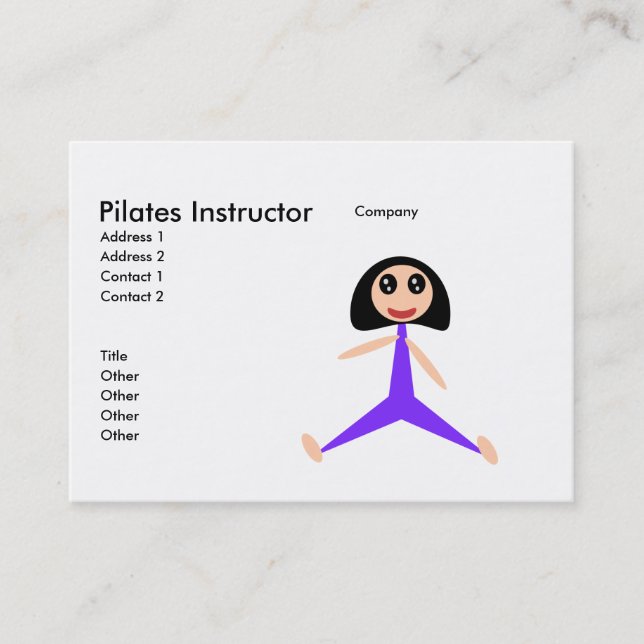 Cartão De Visita Instrutor Pilates (Frente)