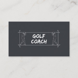 Cartão De Visita Instrutor Professor Aulas de Golfe Instrutor