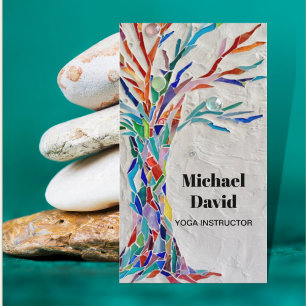 Cartão De Visita Instrutor Rainbow Tree Yoga