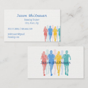 Cartão De Visita Instrutor Running ou pessoal, instrutor da