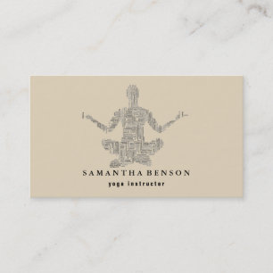 Cartão De Visita Instrutor Yoga