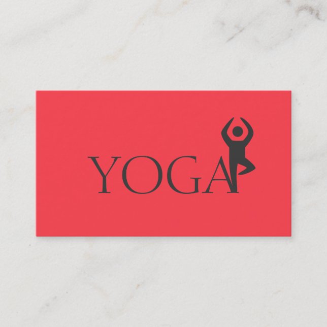 Cartão De Visita Instrutor Yoga, Classes (Frente)