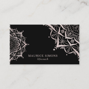 Cartão De Visita Instrutor Yoga Mandala Yoga Life Coor Zen