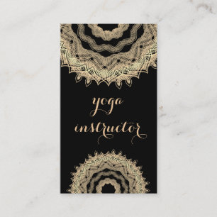 CARTÃO DE VISITA INSTRUTOR YOGA PERSONALIZADO DO LOGOTIPO MANDALA