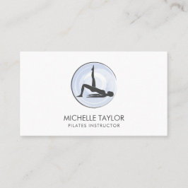 Cartão De Visita Instrutor Yoga Pilates Malhação moderna Namaste