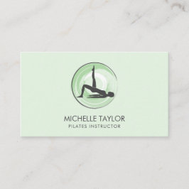 Cartão De Visita Instrutor Yoga pilates Malhação moderno Namaste Bu