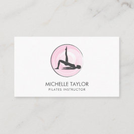 Cartão De Visita Instrutor Yoga pilates Malhação moderno Namaste Bu