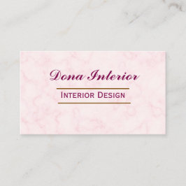 Cartão De Visita Interior Designer Business Card