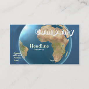 Cartão de visita internacional /2012 Cldr do glob