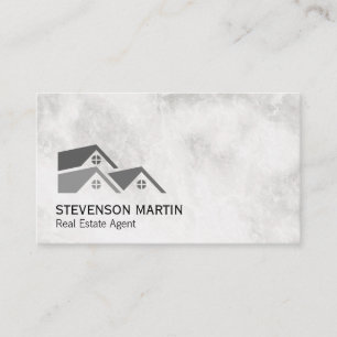 Cartão De Visita Investidor imobiliário  Mármore executivo  Imobi