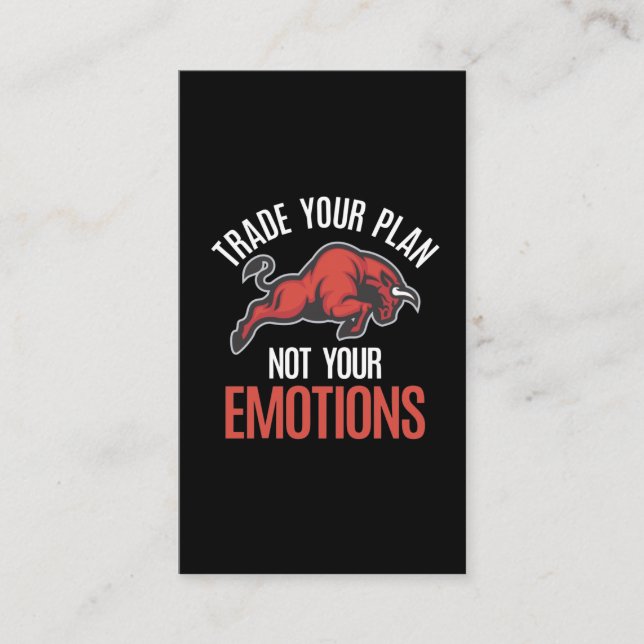 Cartão De Visita Investidor no mercado de ações da Bull Day Trading (Frente)