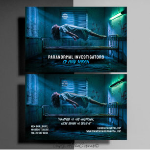 Cartão De Visita Investigadores Paranormais Possessão Arrepiante Le