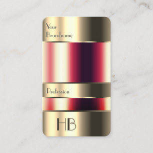 Cartão De Visita Invólucro de vidro Dourado Chic - Olhar Fluidos Ve