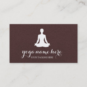 Cartão De Visita Ioga do logotipo Elegente de Meditação Om