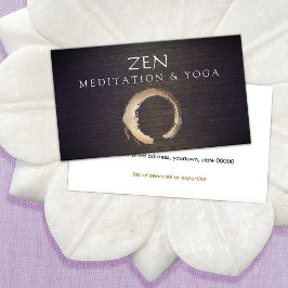 Cartão De Visita Íoga Enso, Círculo Zen, Meditação Budista